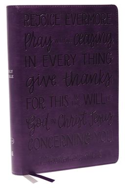 KJV, Center-Column Reference Bible, Verse Art Cover Collection, Leathersoft, Red Letter, Thumb Indexed, Comfort Print