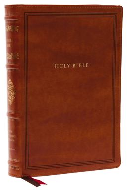 KJV Wide-Margin Reference Bible, Sovereign Collection, Red Letter, Comfort Print [Brown]