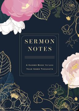 Sermon Notes A Guided Book to Log Your Inner Thoughts  9780785839682 Front Cover
