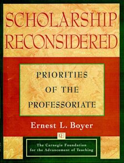 Scholarship Reconsidered Priorities of the Professoriate  9780787940690 Front Cover