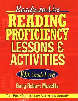 Ready-To-Use Reading Proficiency Lessons and Activities 10th Grade Level  9780787965877 Front Cover
