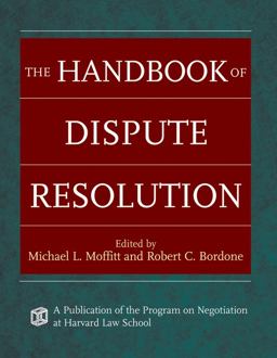 Handbook of Dispute Resolution  9780787975388 Front Cover