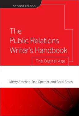 Public Relations Writer's Handbook The Digital Age 2nd 9780787986315 Front Cover