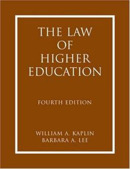Law of Higher Education 4th 9780787986599 Front Cover