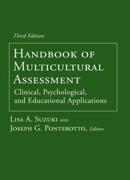 Handbook of Multicultural Assessment Clinical, Psychological, and Educational Applications 3rd 9780787987039 Front Cover