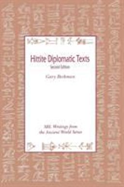 Hittite Diplomatic Texts 2nd 9780788505515 Front Cover