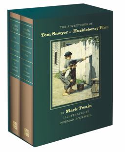 The Adventures of Tom Sawyer and Huckleberry Finn: Norman Rockwell Edition  9780789213679 Front Cover