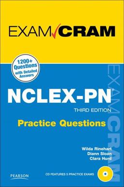 NCLEX-PN Practice Questions Exam Cram 3rd 9780789741059 Front Cover