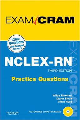 NCLEX-RN Practice Questions Exam Cram 3rd 9780789744838 Front Cover