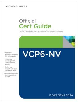 VCP6-NV Official Cert Guide (Exam #2V0-641)  9780789754806 Front Cover