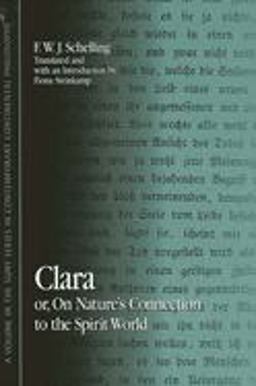 Clara Or, on Nature's Connection to the Spirit World  9780791454084 Front Cover