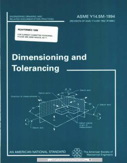 Dimensioning and Tolerancing  9780791822234 Front Cover