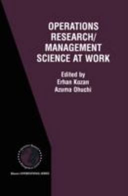 Operations Research-Management Science at Work