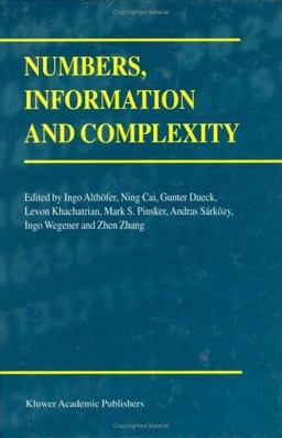 Numbers, Information and Complexity Numbers, Information and Complexity