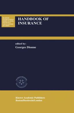Handbook of Insurance  9780792379119 Front Cover
