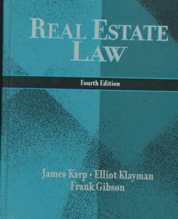 Real Estate Law 4th 9780793122608 Front Cover