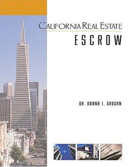 California Real Estate Escrow  9780793185740 Front Cover
