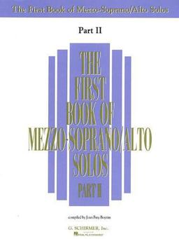 First Book of Mezzo-Soprano/Alto Solos - Part II  9780793524952 Front Cover