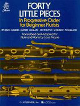 Forty (40) Little Pieces For Flute and Piano  9780793525522 Front Cover