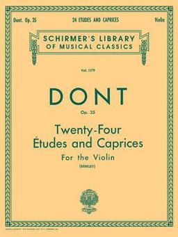 24 Etudes and Caprices, Op. 35 Schirmer Library of Classics Volume 1179 Violin Solo  9780793552214 Front Cover