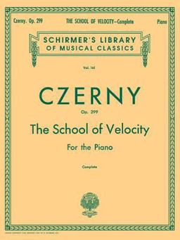 School of Velocity, Op. 299 (Complete) Piano Technique  9780793552900 Front Cover