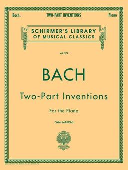 15 Two-Part Inventions 15 Two-Part Inventions (Mason) Schirmer Library of Classics Volum  9780793553037 Front Cover