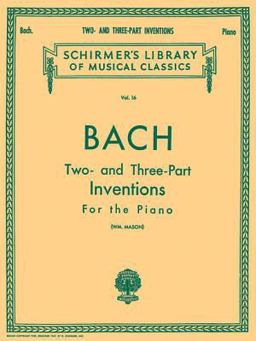 30 Two- and Three-Part Inventions Schirmer Library of Classics Volume 16 Piano Solo  9780793553082 Front Cover