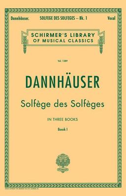 Solfege des Solfeges - Book I Schirmer Library of Classics Volume 1289 Voice Technique  9780793553266 Front Cover