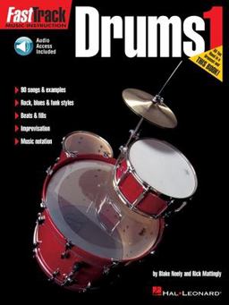 FastTrack Drums Method - Book 1 Book/Online Audio  9780793574094 Front Cover