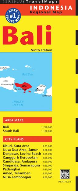 Bali Travel Map Ninth Edition 9th 9780794607395 Front Cover