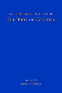 Sources and Contexts of the Book of Concord  9780800632908 Front Cover
