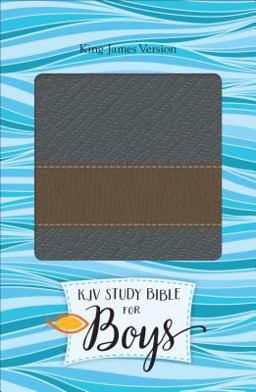 KJV Study Bible for Boys Granite/Copper, Metallic Design Duravella