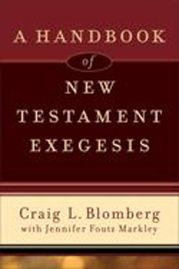 Handbook of New Testament Exegesis  9780801031779 Front Cover