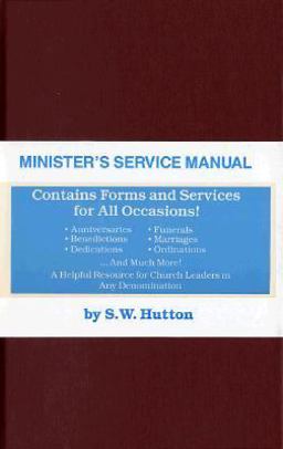Minister's Service Manual  9780801040351 Front Cover