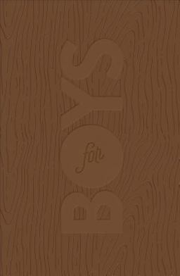 CSB Study Bible for Boys Brown, Wood Design LeatherTouch