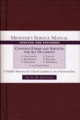Minister's Service Manual  9780801091667 Front Cover
