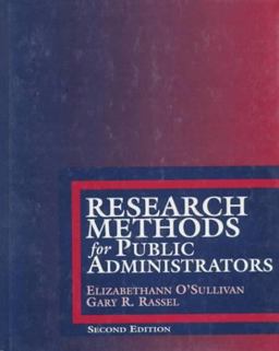 Research Methods for Public Administrators 2nd 9780801311727 Front Cover