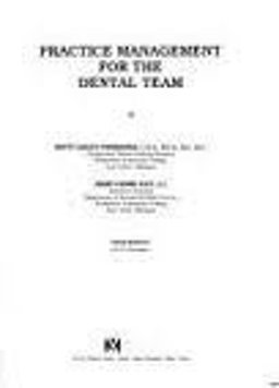 Practical Management for the Dental Team 3rd 9780801662348 Front Cover