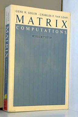 Matrix Computations 2nd 9780801837395 Front Cover