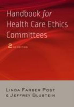 Handbook for Health Care Ethics Committees  9780801884481 Front Cover