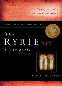 The Ryrie Niv Study Bible Bonded Leather Navy Red Letter