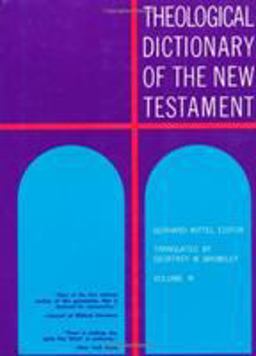 Theological Dictionary of the New Testament  9780802822451 Front Cover