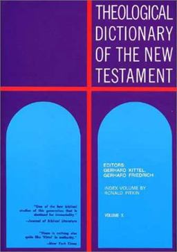 Theological Dictionary of the New Tesatment Index  9780802823236 Front Cover