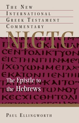 Epistle to the Hebrews  9780802824202 Front Cover