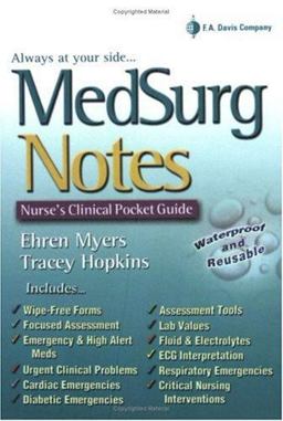 MedSurg Notes Nurse's Clinical Pocket Guide  9780803611153 Front Cover