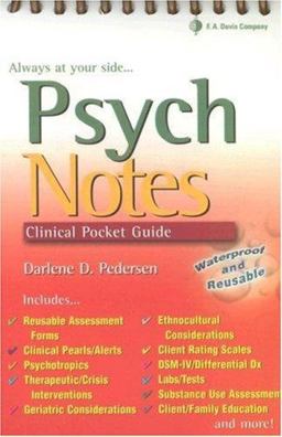 Psych Notes Clinical Pocket Guide  9780803612860 Front Cover