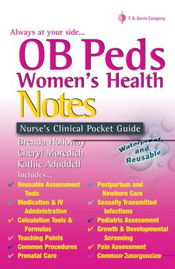 OB/Peds Women's Health Notes  9780803614666 Front Cover