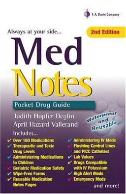 Med Notes Pocket Drug Guide 2nd 9780803615311 Front Cover