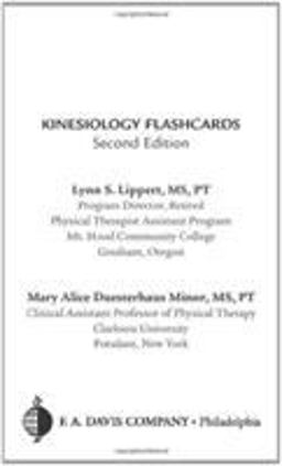 Kinesiology Flashcards 2nd 9780803615885 Front Cover