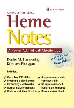 Heme Notes A Pocket Atlas of Cell Morphology 1st 9780803619029 Front Cover